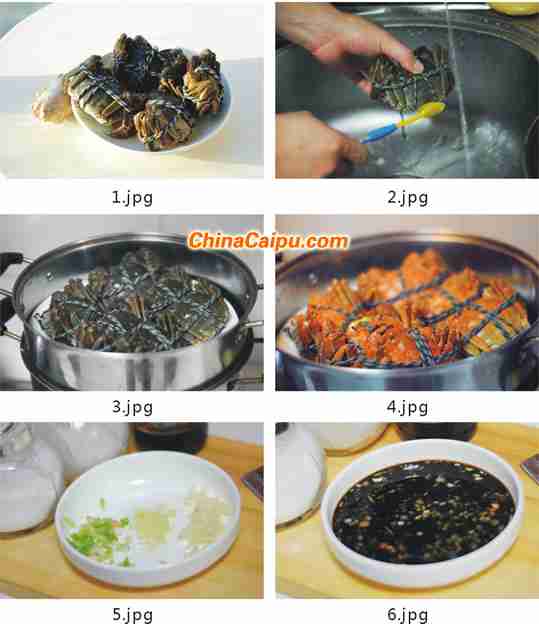 清蒸大闸蟹